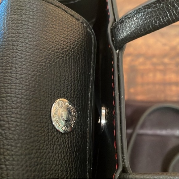 Karl Lagerfeld Red and Black Marbella Mini Crossbody Bag - Picture 6 of 7